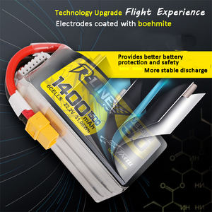 Baterí<span class=keywords><strong>a</strong></span> LiPo Tattu R Line 5.0 Series para Drones de Carreras FPV, 150C de Alta Velocidad, Tecnologí<span class=keywords><strong>a</strong></span> Bomite, Alta Estabilidad, 3S 4S 6S 850mAh-2200mAh - Product Image 5