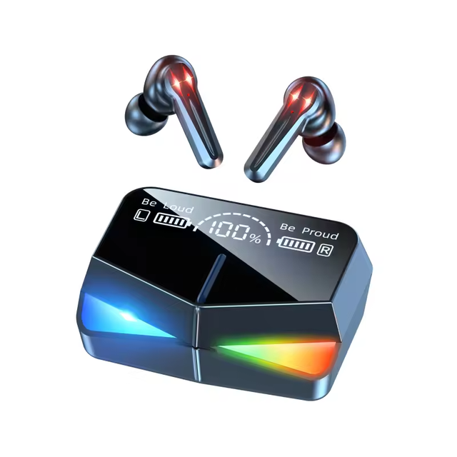 M28 Wireless Gaming Earbuds 65ms Low-Latency Bluetooths Earphones 3-Hole Noise Reduction Headphone Dual-Mode TWS In-Ear Earbuds