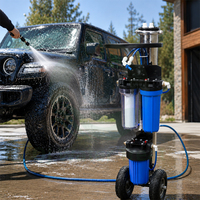 Système d'eau déionisée RO DI sans réservoir, mobile, filtration 4 étapes, pour hôtel, camping-car, lavage de voiture, panneau solaire, usage domestique et extérieur, sans traces