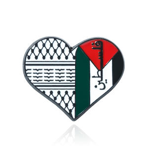 Стильная креативная брошь из палестинской ленты мира - Product Image 5