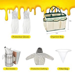 <span class=keywords><strong>Kit</strong></span> de démarrage pour apiculteur 30 pièces - Fumoir à abeilles, tous les outils et équipements, débutants, professionnels, neuf, origine Chine, garantie 3 mois, 9 kg - Product Image 6