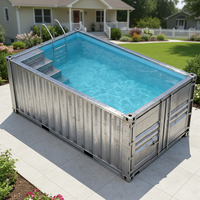 Piscine Conteneurisée Haut de Gamme : Piscine Hors Sol Géante 20 FT 40 Pieds Personnalisable – Vente Flash