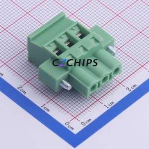 KF2EDGKBM-5.0-3P Plug-in Terminal Block P=5mm Connector Plug Screw Fixing 1x3P 5mm - Product Image 1