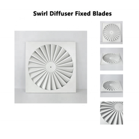 Grille d'aération carrée moderne en acier galvanisé pour système CVC