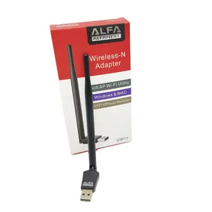2024 baru Alfa adaptor Wifi adaptor jaringan nirkabel Wifi Usb 2.0 adaptor Wifi Usb nirkabel untuk telepon Pc