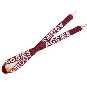 Sangle en tissu Aggies avec texte en relief, accessoire de sac pratique et tendance - Product Image 1