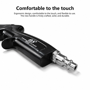 Pistola de limpieza de motor Tornado para lavado de coches, boquilla de tubo súper largo, boquilla de aire y agua de alta presión para lavado de coches, modelo de tubo único con rodamientos - Product Image 3