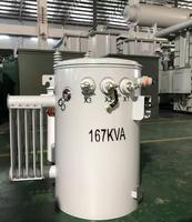 Transformador Monofásico Sumergido en Aceite de 200KVA/14.4KV para Montaje en Poste, Rendimiento Estable