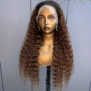 <span class=keywords><strong>Parrucca</strong></span> anteriore in pizzo Color castagna #4 riccia 13x4 100% capelli umani HD pizzo frontale <span class=keywords><strong>parrucca</strong></span> 4x4 con chiusura in pizzo <span class=keywords><strong>parrucca</strong></span> capelli umani - Product Image 4