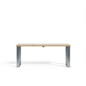 Panca da Giardino in Legno di Pino con Telaio in Acciaio Zincato, Design Minimalista Moderno per Esterni - Product Image 1