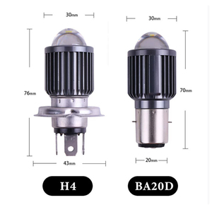 Faro a LED H4 per Moto con Lente CSP, Lampada Frontale per ATV e Scooter, Luce di Guida Bicolore con Fascio Alto/Basso, Faro Antinebbia 12V - Product Image 6