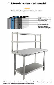 Bán hàng cao thương mại thép không gỉ Kệ nhà bếp sử dụng kệ Nhà hàng lưu trữ không gỉ giá - Product Image 5