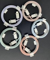 Câble USB-C vers C tressé en nylon coloré avec charge rapide 3A PD 60W et conducteur en cuivre pur pour iPhone 15