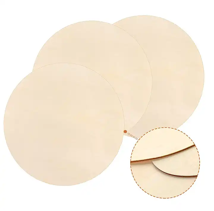 Wood Circles for Crafts 12 Pack 12 Inch Unfinished Wood Rounds Wooden  Cutouts for Crafts, Wood Slices for Painting, Door Hanger