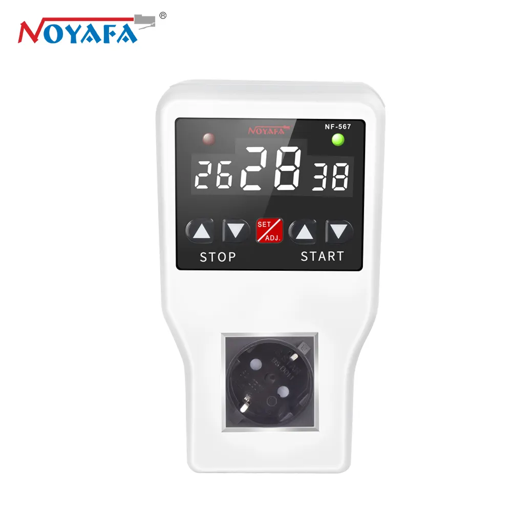 नोयाफा NF-567 तापमान समय नियंत्रक इनडोर वाटरप्रूफ डिटेक्टर में परीक्षण तापमान के लिए उपयोग करना आसान है