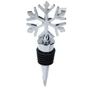 MCSS Hot Sell Liquor Bottle Pourers Silver Metal Cocktail Champagne Red Wine Drink Bottle Stoppers