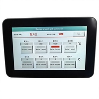 Contrôleur de rampe de chauffe programmable en plastique Teshow MF70HYC-A008 OEM ODM avec HMI pour four haute température, programmation IP43, RS485, 0.1°C