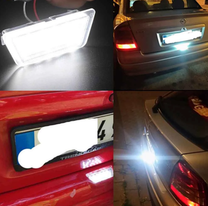 2pcs LED luz de placa de licencia número lámpara para Opel <span class=keywords><strong>Astra</strong></span> <span class=keywords><strong>G</strong></span> MK4 salón 1998-2004, 1999, 2000, 2001, <span class=keywords><strong>2002</strong></span> - Product Image 6