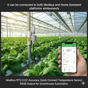 Aynı anda Modbus HA platformlarını hızlı bir şekilde bağlayın 0.2C doğruluk RS485 çıkış sıcaklık sensörleri akıllı için - Product Image 6