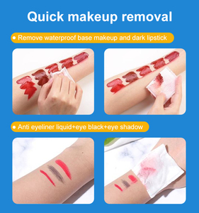 Fournisseur de lingettes démaquillantes avec logo personnalisé, OEM, étiquette privée, emballage personnalisé, lingettes humides pour le visage - Product Image 3