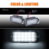 Vente en gros de feux de plaque d'immatriculation LED pour voiture, blanc, pour Ford Fiesta/Focus/S-MAX/C-MAX/Mondeo/Kuga/Galaxy/Ranger