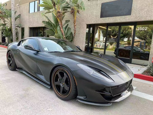 ชุดแต่งแอโรไดนามิกคาร์บอนไฟเบอร์แบบแห้ง N Style สำหรับ <span class=keywords><strong>Ferrari</strong></span> <span class=keywords><strong>812</strong></span> Superfast <span class=keywords><strong>812</strong></span> GTS ประกอบด้วยลิ้นกันชนหน้า สปลิตเตอร์หลัง สเกิร์ตข้าง และสปอยเลอร์ - Product Image 4