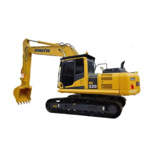 Pour excavatrices Komatsu PC220 de 22 tonnes, origine Japon, excellent état, engin de construction avec moteur, en stock - Product Image 1