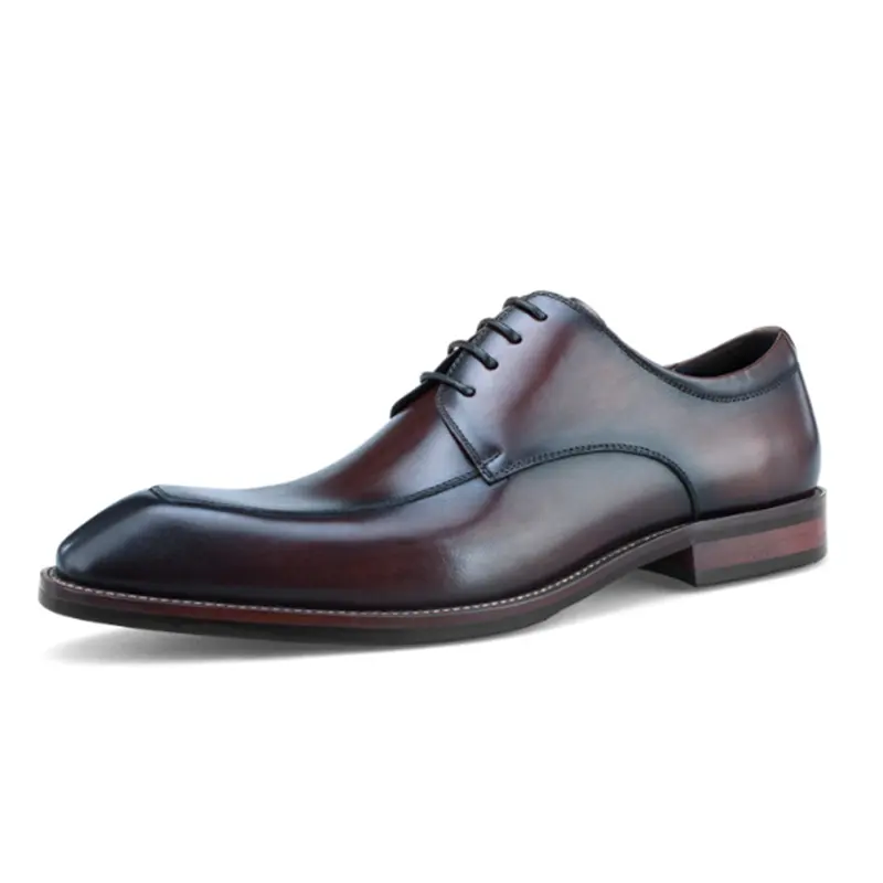 Chaussures de luxe en cuir respirant pour homme, Style italien, Derby, skakis, faites à la main, vente en gros, 2023