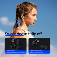 Écouteurs sans fil Bluetooth à oreille ouverte, longue autonomie, avec crochets d'oreille, pour le sport, casque HiFi stéréo pour le gaming