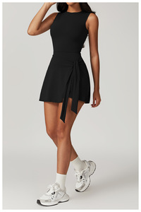 Logo personnalisé jupes de <span class=keywords><strong>tennis</strong></span> pour femmes U dos costume de sport robe de <span class=keywords><strong>tennis</strong></span> golf cornichon balle avec short intégré - Product Image 5