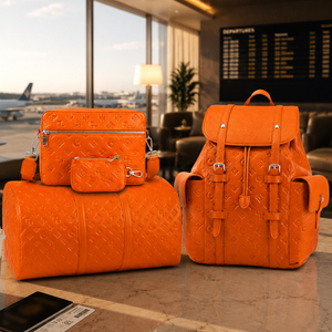 New Custom Luxury Embossed PU Leather Bag Set Large Capacity Shoulder Handheld Crossbody Bag with Removable Shoulder Strap - Product Image 1