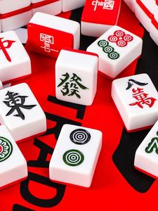 American Explosions Exquisite Pattern Mahjong Mat High-end Custom Waterproof Wear-resistant Precision Lock Mahjong Mat - Product Image 2
