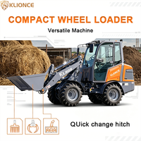 Mini-chargeuse sur pneus Premium KL908, capacité de charge de 800 kg, 18,2 kW, moteur Yanmar Euro V EPA4, transmission hydrostatique, cabine fermée, pour ferme, verger, vignoble