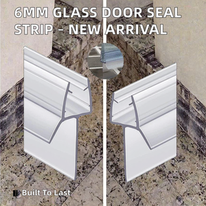 <span class=keywords><strong>Joint</strong></span> d'étanchéité en silicone souple pour <span class=keywords><strong>porte</strong></span> <span class=keywords><strong>de</strong></span> douche en verre (10 mm) – Empêche les fuites d'eau - Product Image 2