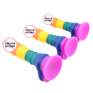 Godes en silicone colorés 3 tailles Grand <span class=keywords><strong>gode</strong></span> en silicone <span class=keywords><strong>Gode</strong></span> à sangle pour femmes Sex Toys pour femmes Juguetes sexuales - Product Image 4