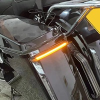 Feu arrière LED pour sacoche de moto, clignotant et feu stop pour Harley Touring Road King Street Electra Glide 08-13