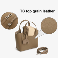Sac bandoulière en cuir pleine fleur Mingkou grande capacité imperméable minimaliste discret pour femme, idéal pour les voyages et le quotidien