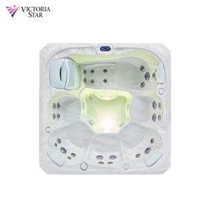 <span class=keywords><strong>Spa</strong></span> en acrylique pour 6 personnes, bain à remous extérieur, jacuzzi extérieur avec jets, éclairage LED coloré - Product Image 5