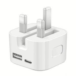 35W USB A+C <b>Power</b> <b>Adapter</b> Wall Charger UK <b>Plug</b> Quick Fast Charger PD Phone Charger with Box Package - Product Image 2