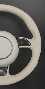 Volante Deportivo RS de Cuero Blanco Personalizado con Botones Multifunción para <span class=keywords><strong>Audi</strong></span> Serie A3/A4/A5/A6/<span class=keywords><strong>Q</strong></span>/Q5/Q7/Q3/A7/A8 - Product Image 6