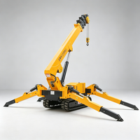 Mini-grue araignée hydraulique capable de levage lourd pour le soutien de la pose de pieux d'infrastructure