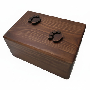 Caja de urna de madera para cenizas de mascotas Urnas de cremación de madera para cenizas de perros y gatos Urnas de palisandro a bajo precio - Product Image 1