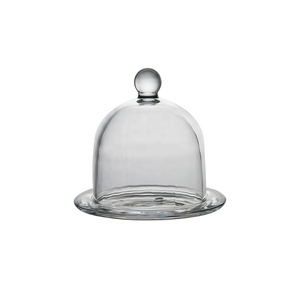 Vetro chiaro vetro <span class=keywords><strong>limone</strong></span> cupola di vetro piatto di burro con coperchio vetreria vasetto di vetro <span class=keywords><strong>limone</strong></span> piatto di vetro - Product Image 3