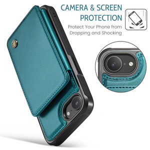 Étui portefeuille en cuir <span class=keywords><strong>CaseMe</strong></span> RFID C22 avec protection anti-RFID pour <span class=keywords><strong>iPhone</strong></span> 17 Air 16E 15 14 13 Pro Max 12 <span class=keywords><strong>11</strong></span> Plus - Product Image 1