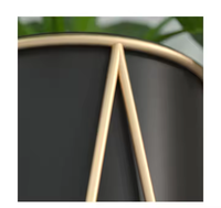 Support de plantes moderne en métal doré pour intérieur et extérieur, idéal pour la décoration de la maison et des plantes, support à fleurs classique