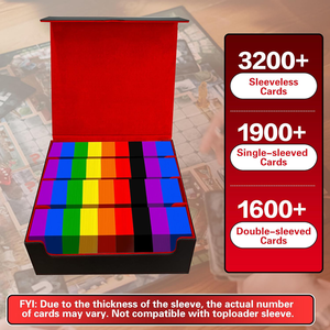Caja para Cartas Commander Modelo K184_4, 24 Separadores de PU, Capacidad para 2400 Cartas, Compatible con TCG <span class=keywords><strong>Onmyoji</strong></span> PTCG, Regalo para Coleccionistas - Product Image 2