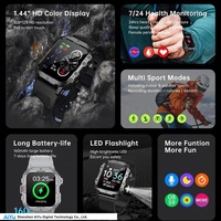 Reloj Inteligente C19Pro, el Más Vendido, Monitor de Actividad Física, Llamadas Bluetooth, Pulsera para Exteriores con Linterna, Despertador, Venta Directa de Fábrica