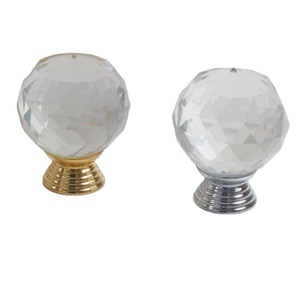 Crystal Clear Diamond Cabinet Drawer Handle <b>Draw</b> Jewellery Knobs Door Handles Dressing Table Knob - Product Image 1