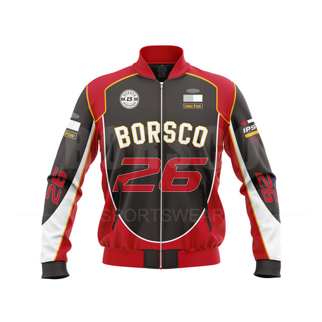 New Design Custom Men's Waterproof Breathable Car Racing Jacket Short/Long Sleeve F1 Racing Sportswear
