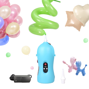 Inflador de Globos Eléctrico Borosino Azul con Temporizador Digital y Cargador para Fiestas - Product Image 1